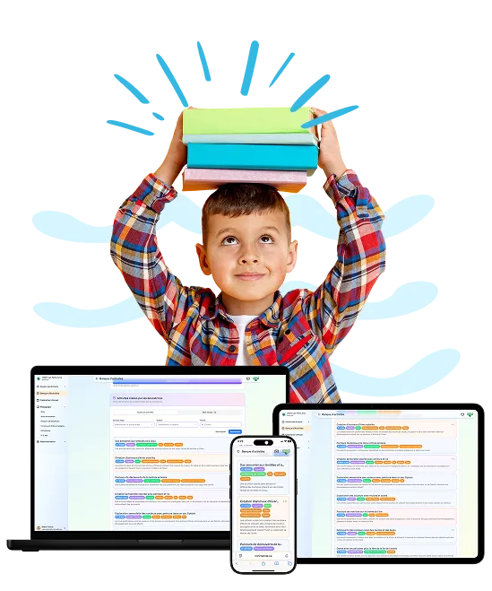 Enfant avec livres